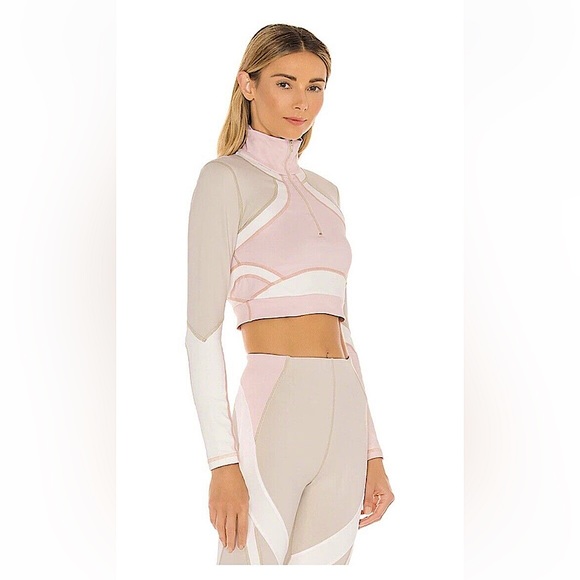 Vimmia x CB Half Zip Pullover Top in Conch - Picture 3 of 16